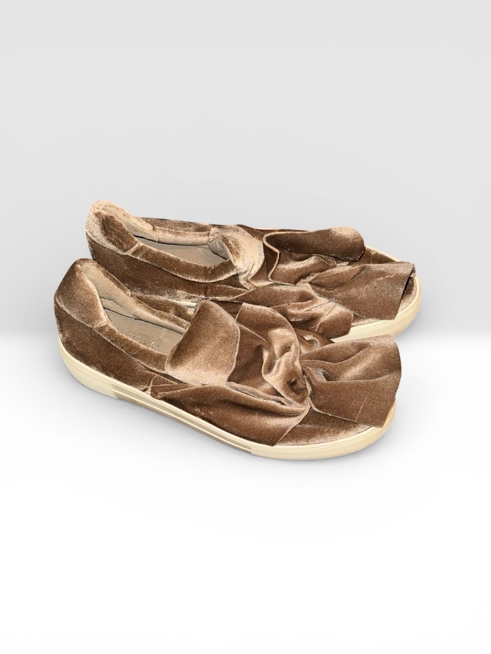 💎❤️Women's Velvet Knot Slip-On Flats - Brown💎❤️